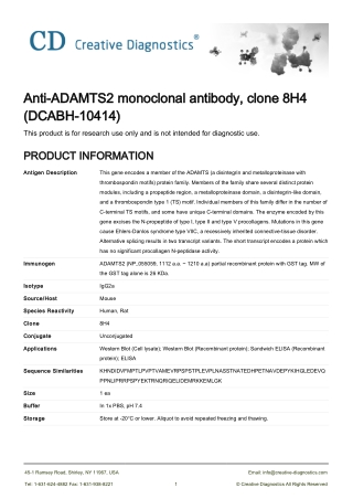 adamts2 gene