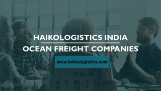 Haikologisticsindia Domestic and International Freight Shipping Service