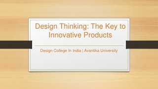 Design Thinking – Avantika University