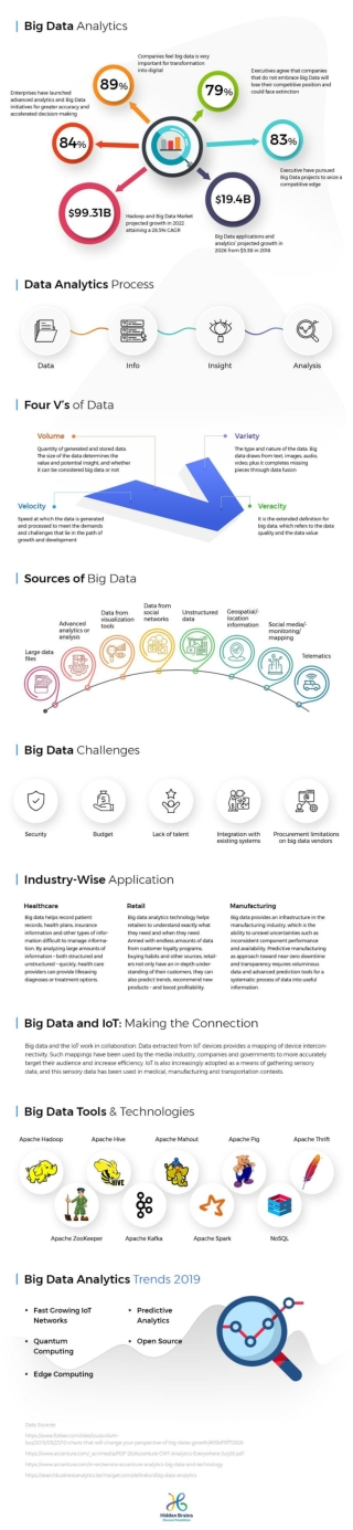 Infographic: Big Data Analytics for Enterprise: Stats, Trends & Applications