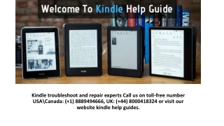 Have a Kindle Issue – Call ( 1) 8889494666