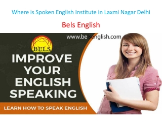 Where is Spoken English Institute in Laxmi Nagar Delhi