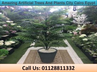 amazing artificial trees and plants City Cairo Egypt