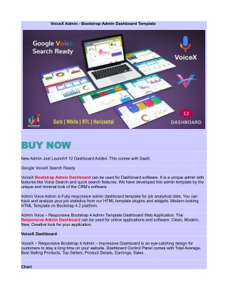 VoiceX Admin – Bootstrap Admin Dashboard Template