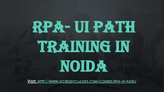 RPA- UI PATH TRAINING IN NOIDA