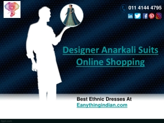 Designer Anarkali Suits Online Shopping