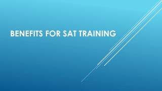 SAT Training