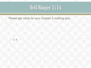 Bell Ringer 3/14