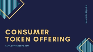 Consumer Token Offering | CTO Development Services Company