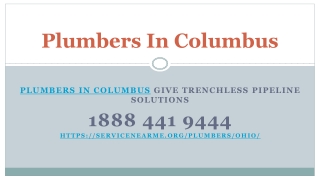 Plumbers In Columbus Give Trenchless Pipeline Solutions