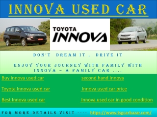 Innova used car