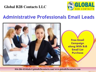 Administrative Professionals Email Leads