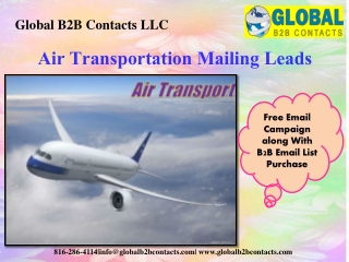 Air Transportation Mailing Leads