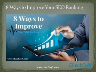 8 Ways to Improve Your SEO Ranking