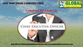 Canadian CEO Email List