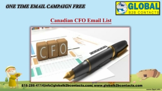 Canadian CFO Email List