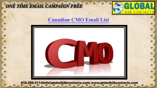 Canadian CMO Email List