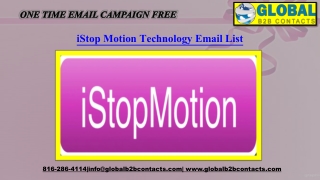 iStop Motion Technology Email List