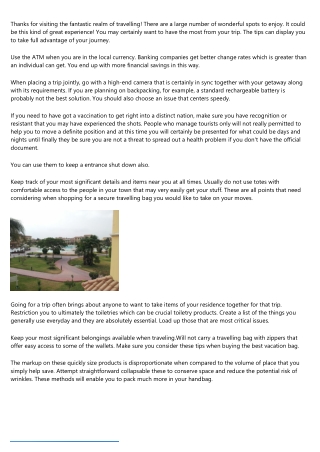 Cease Being Affected By Your Travel Agreements! Use This Assistance!