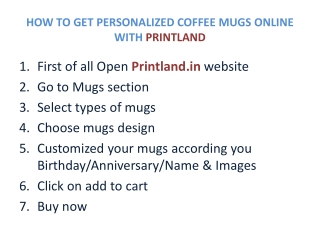 How to get customized mugs online in India