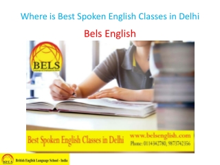 Where is Best Spoken English Classes in Delhi