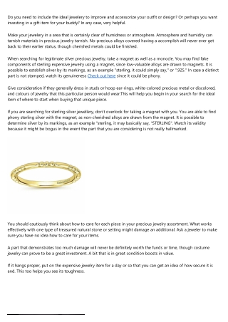 Allow Us To Advise You On The Realm Of Precious jewelry