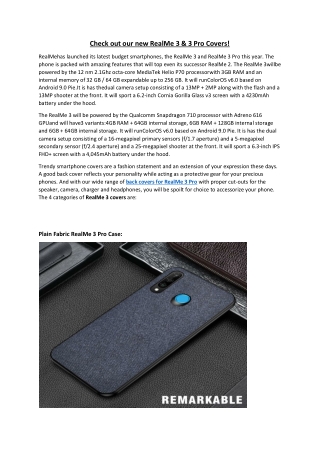 Back Cover Realme 3 Pro | Mobile Case Realme 3 Pro India