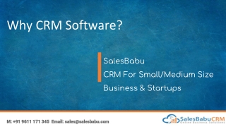 Why crm software?