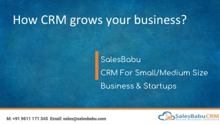 How crm grows your business?