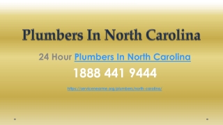 24 Hour Plumbers In North Carolina