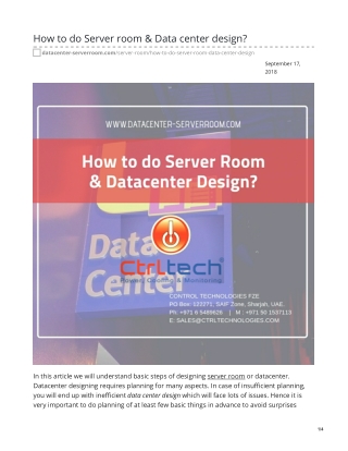 How to do Server room & Data center design? #serverroomdesign #datacenterdesign #datacenter