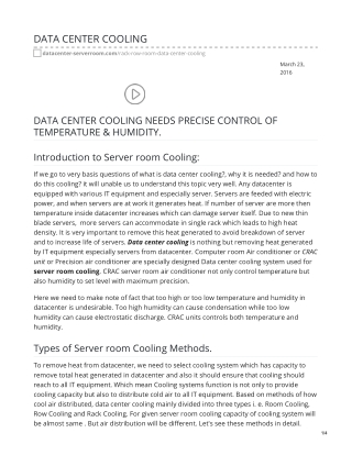 DATA CENTER COOLING #datacentercooling #datacenter