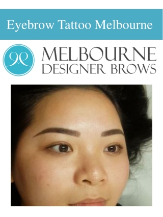 Eyebrow Tattoo Melbourne