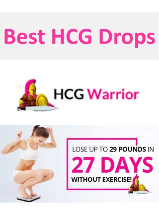 Best HCG Drops