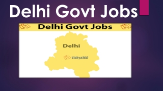 Latest Delhi Govt Jobs Notification 2019 Check All Delhi Exam Details