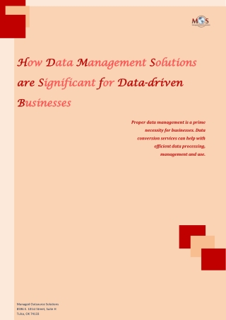 How Data Management Solutions Are Significant for Data-driven Businesses