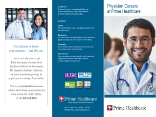 Physician Careers at Prime Healthcare