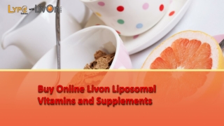 Buy Online Livon Liposomal Vitamins and Supplements