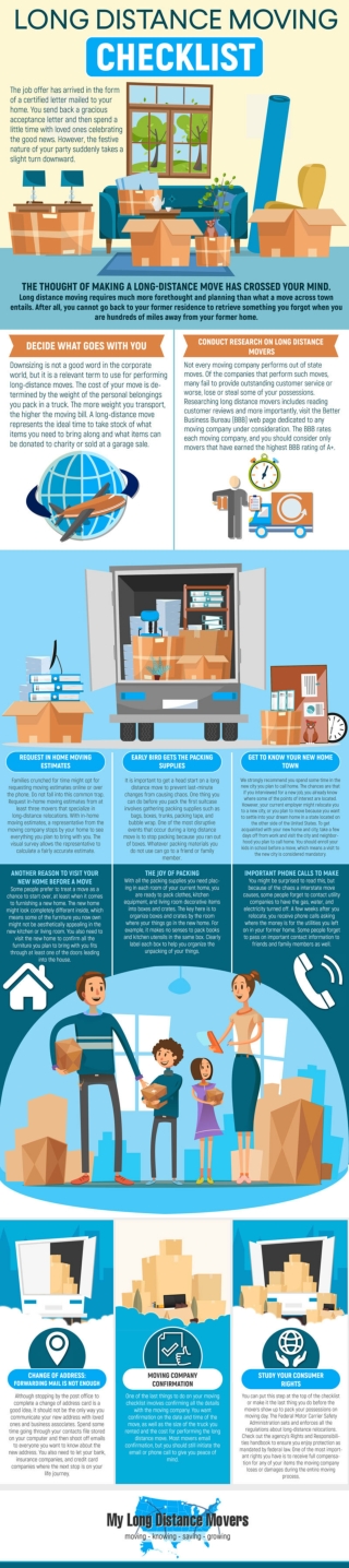 Long Distance Moving Checklist For Your Upcoming Relocation