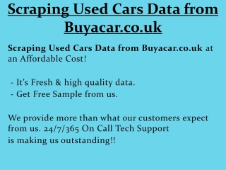 Scraping Used Cars Data from Buyacar.co.uk