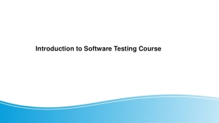 Introduction to Software Testing Course