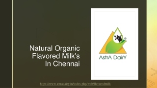 Natural Organic Flavored Milk's In Chennai.