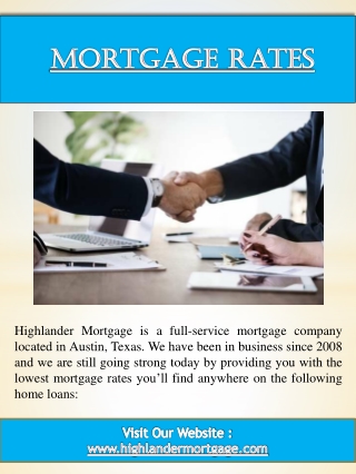 Mortgage Lenders