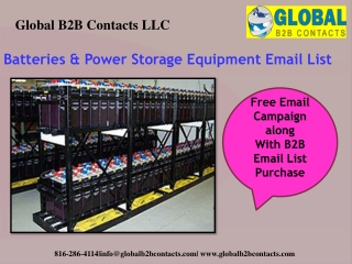 Batteries & power storage equipment email list