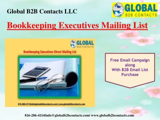 Bookkeeping Executives Mailing List