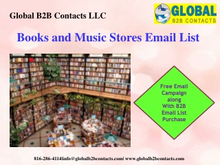 Books and Music Stores Email List