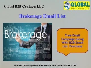 Brokerage Email List