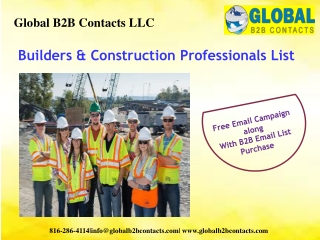 Builders & Construction Professionals List