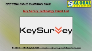 Key Survey Technology Email List