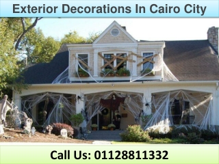 exterior decorations in Cairo city